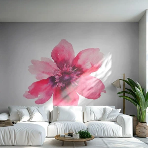Fotótapéta Premium Canvas - Kármin illatos csók - Virág, Akvarellek, Grafika - 100x70 cm