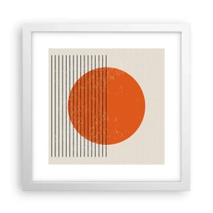 Poszter fekete keretben - Mindig a nap - 30x30 cm