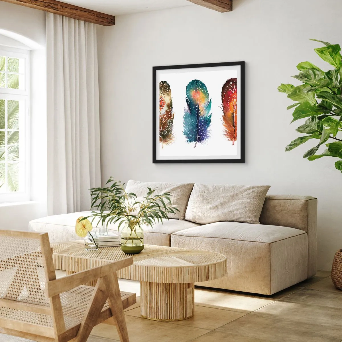 Poszter fehér keretben - Rítusok, szertartások, titkok - 50x50 cm