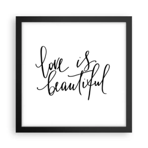 Poszter fehér keretben - Olvass és ismételj - 30x30 cm