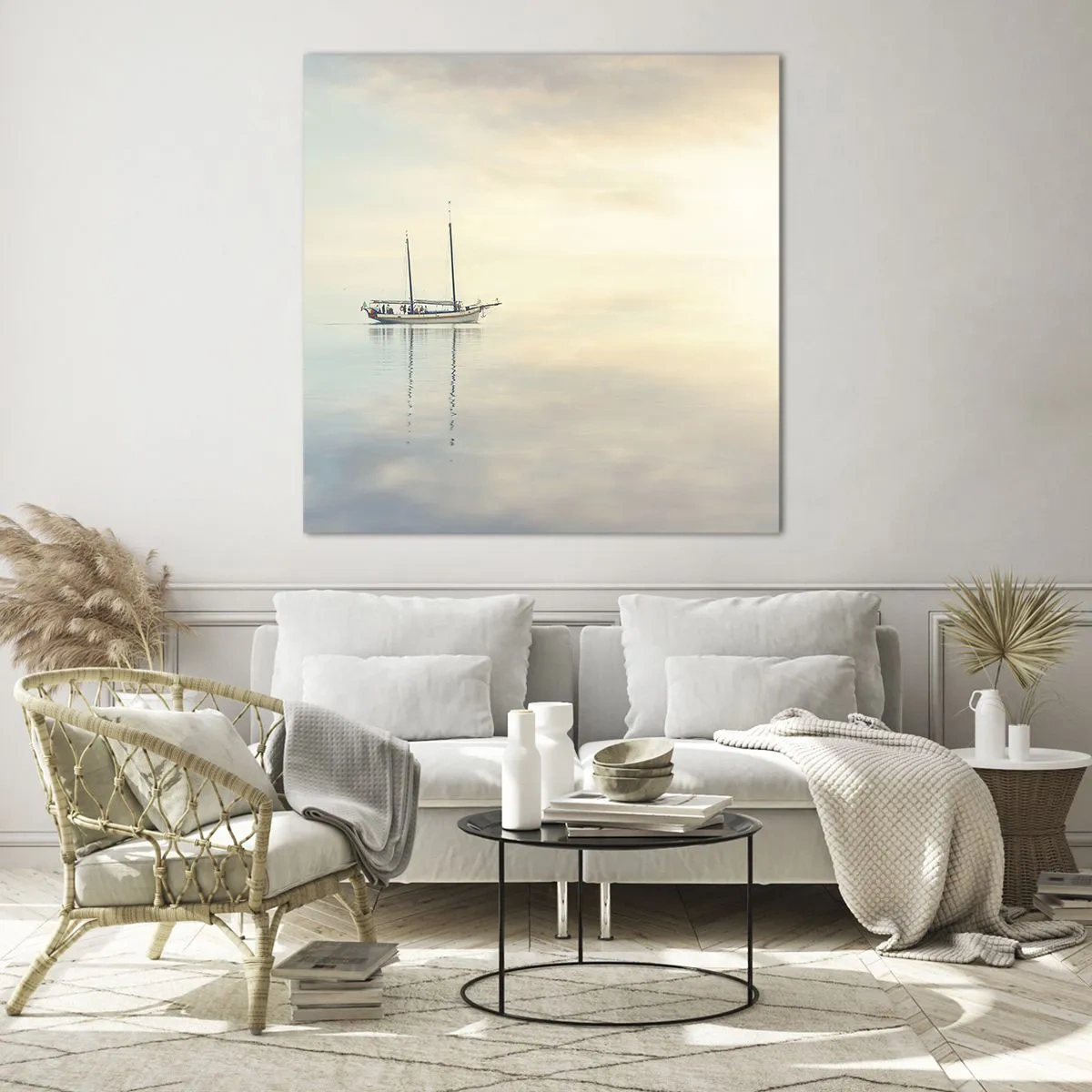 Üveg kép - A csend tengerében - 40x40 cm