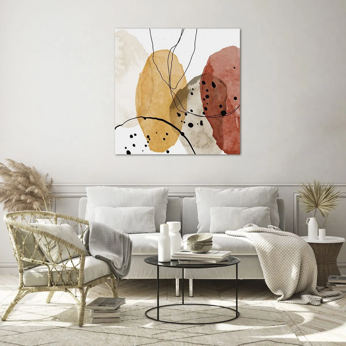 Üveg kép - Mint a könnyű, friss levegő - 60x60 cm