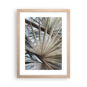 Poszter világos tölgy keretben - Legyező a trópusokon - 30x40 cm