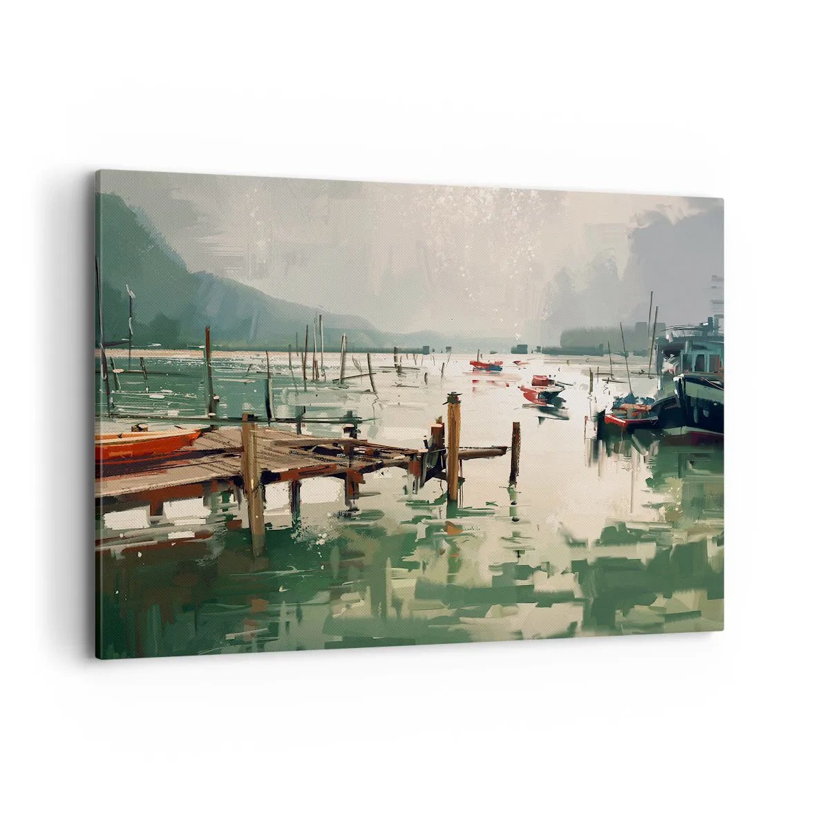 Vászonkép - Leöntött olvasztott holddal - 100x70 cm