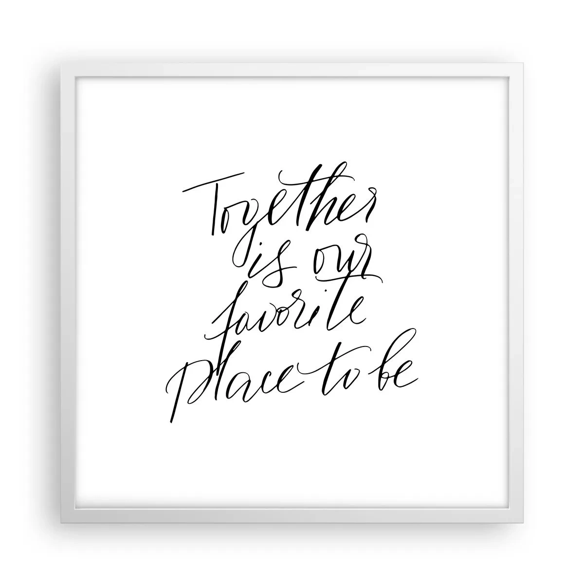 Poszter fekete keretben - Te is érzed? - 50x50 cm