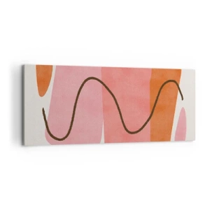 Vászonkép - Formák szelíd mozgása - 100x40 cm