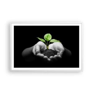 Poszter fekete keretben - Szeretem a természetet, védem azt - 91x61 cm