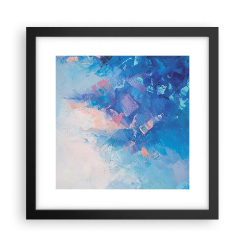 Poszter fehér keretben - Téli absztrakció - 30x30 cm