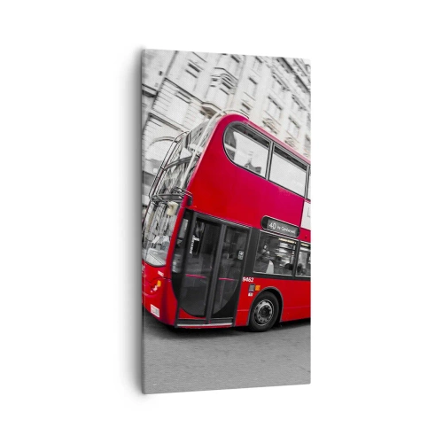 Vászonkép - London hagyományosan - by bus - 55x100 cm