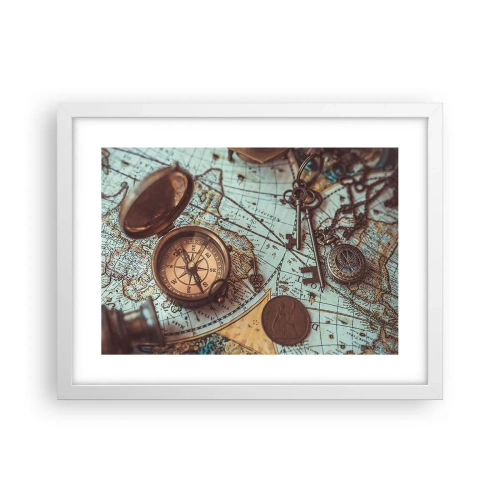 Poszter fekete keretben - A kalandvágynak - 40x30 cm