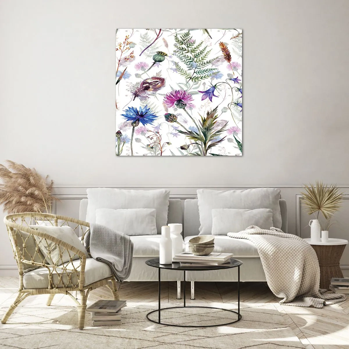 Üveg kép - Lengyel herbárium - 40x40 cm