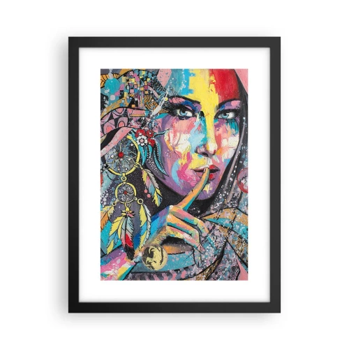 Poszter fehér keretben - Maradj csendben, amíg meg nem érted - 30x40 cm