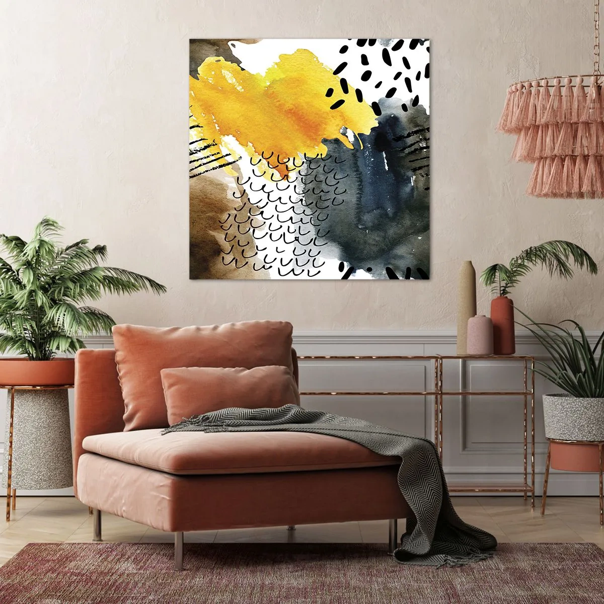 Vászonkép - Az elemek találkozása - 70x70 cm