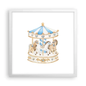 Poszter fekete keretben - Édes gyermekkor - 40x40 cm