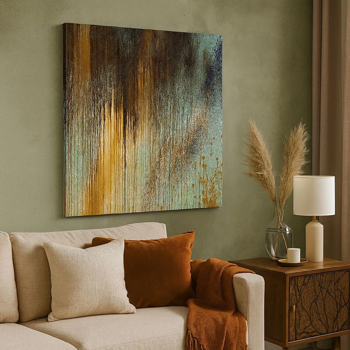 Vászonkép - Egy nem véletlen színes kompozíció - 30x30 cm