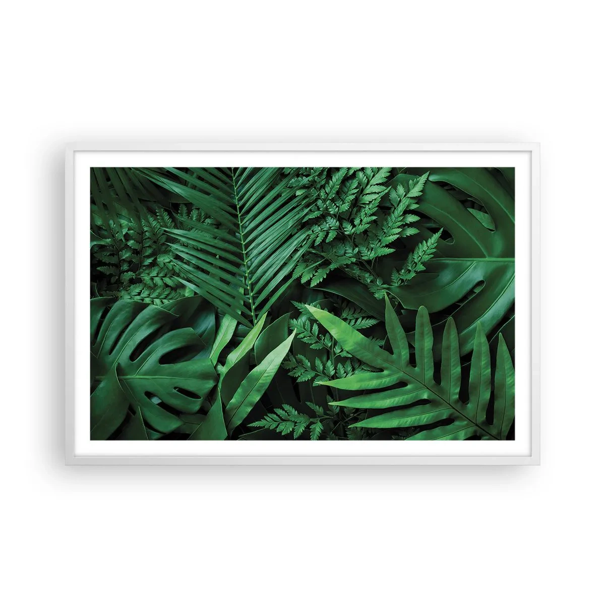 Poszter fekete keretben - Összebújva a zöldben - 91x61 cm