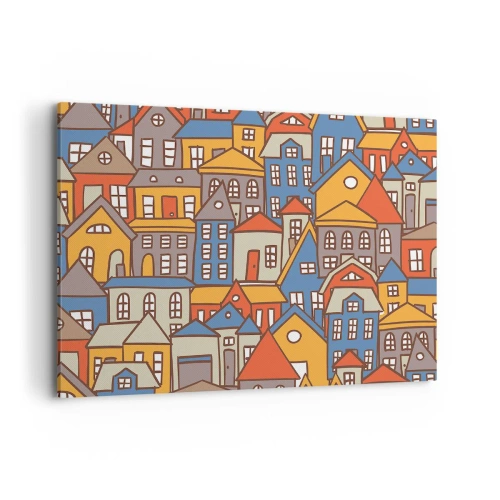 Vászonkép - A ház mögött van a ház - 100x70 cm