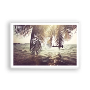 Poszter fekete keretben - Tetszés szerint hintázhat a felhők között - 91x61 cm