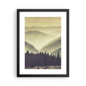 Poszter fehér keretben - Hegyeken túl… - 30x40 cm