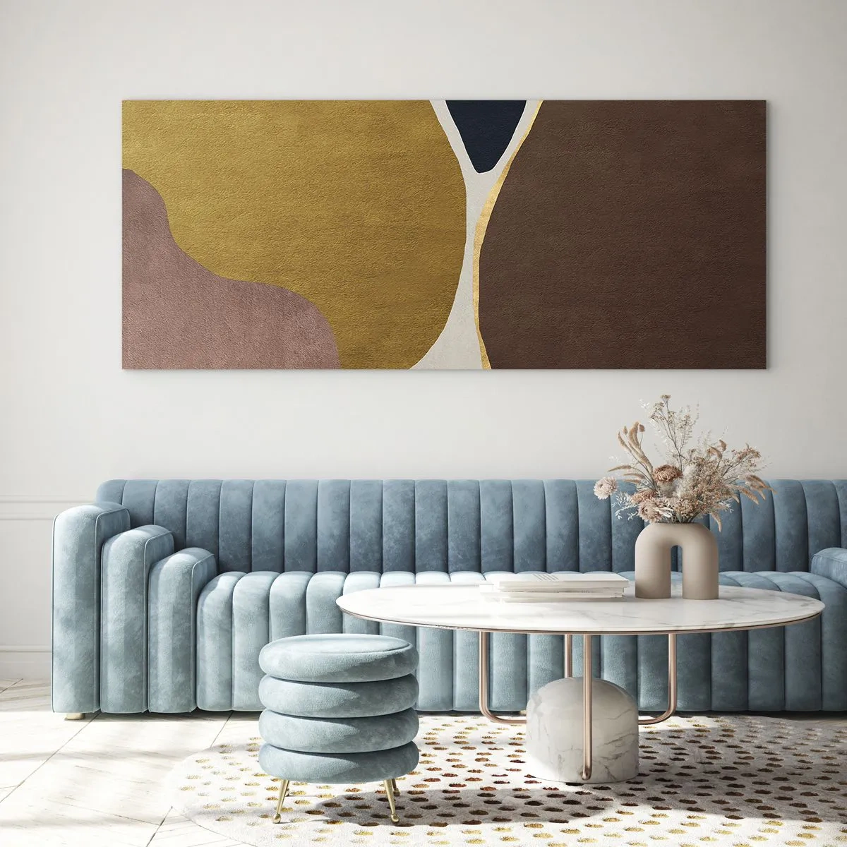 Üveg kép - Absztrakció - egy hely a térben - 120x50 cm