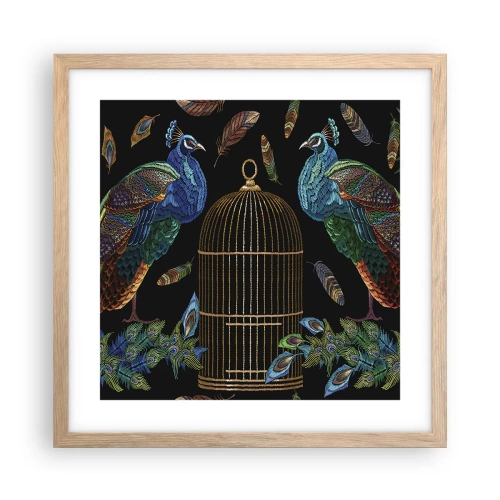 Poszter világos tölgy keretben - Királyi köntösben - 40x40 cm