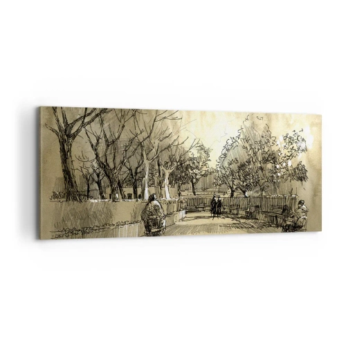 Vászonkép - Egy tollal megállított pillanat - 100x40 cm