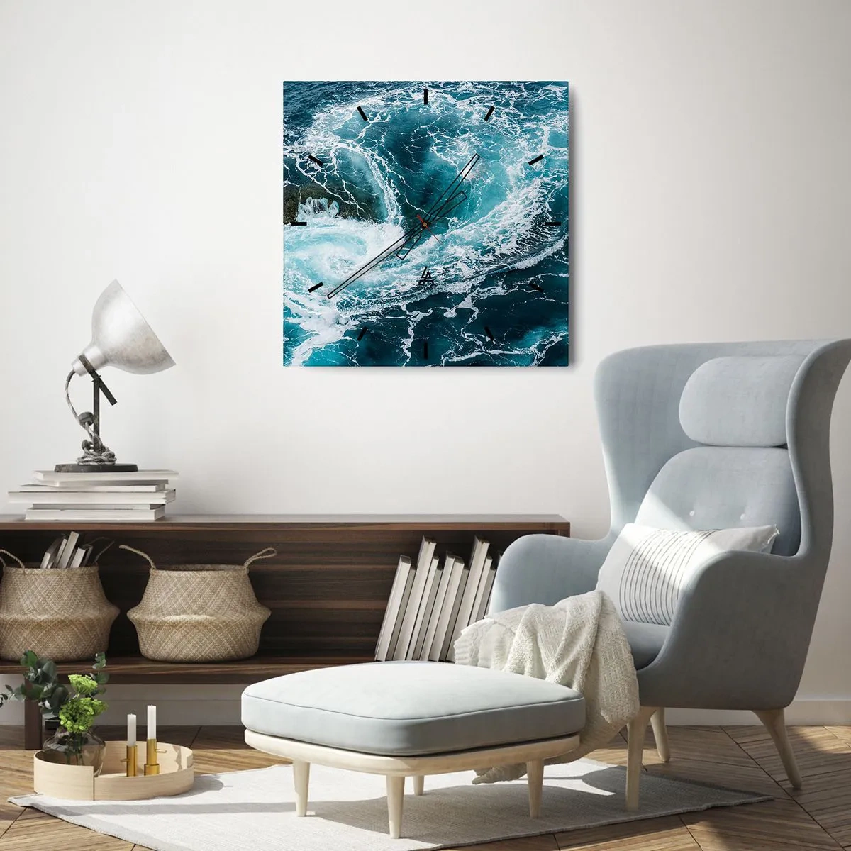 Falióra, Óra - A kapu a Föld közepébe - 40x40 cm