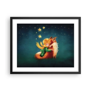 Poszter fehér keretben - Kis herceg - 50x40 cm