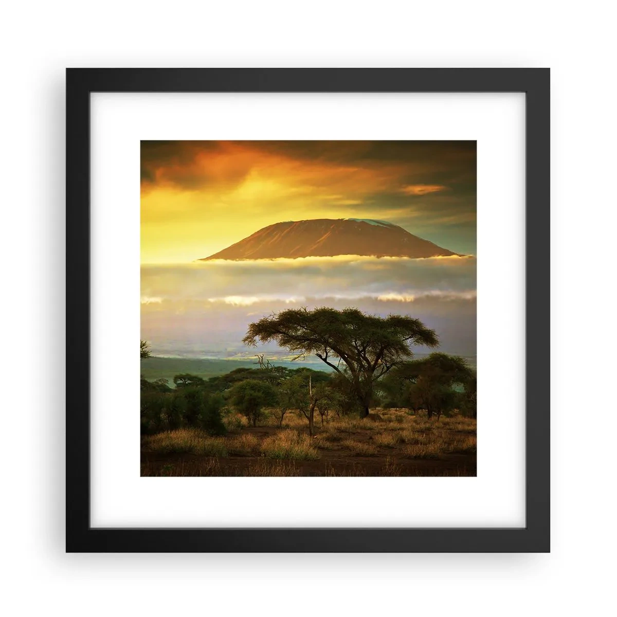 Poszter fehér keretben - Utazó álma - 30x30 cm