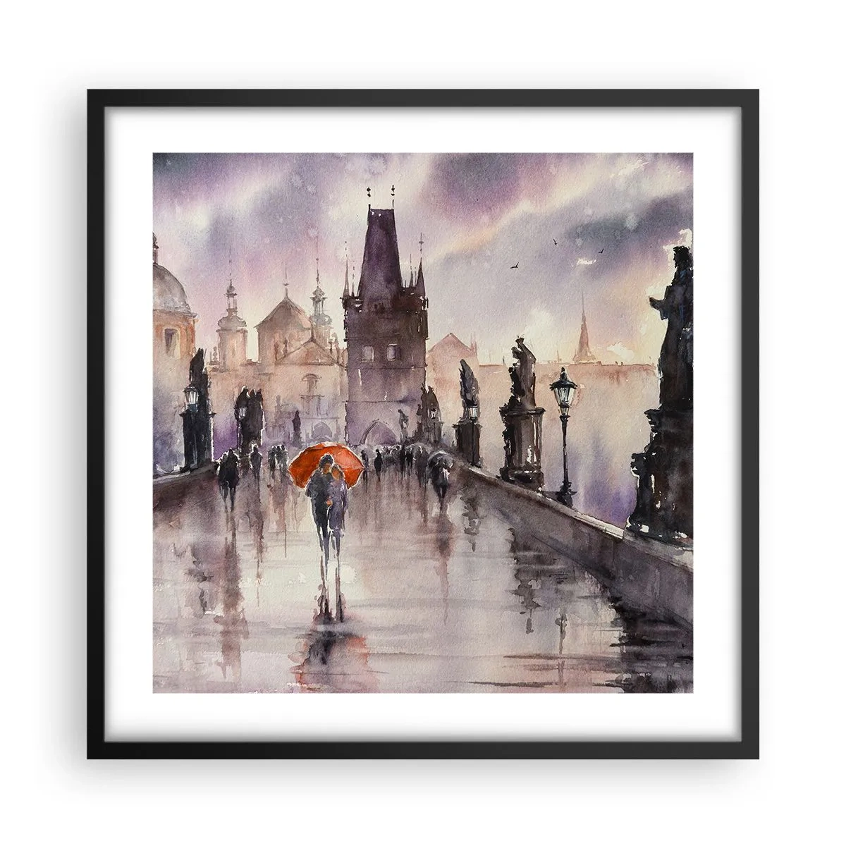 Poszter fehér keretben - Az emberek nem változnak - 50x50 cm