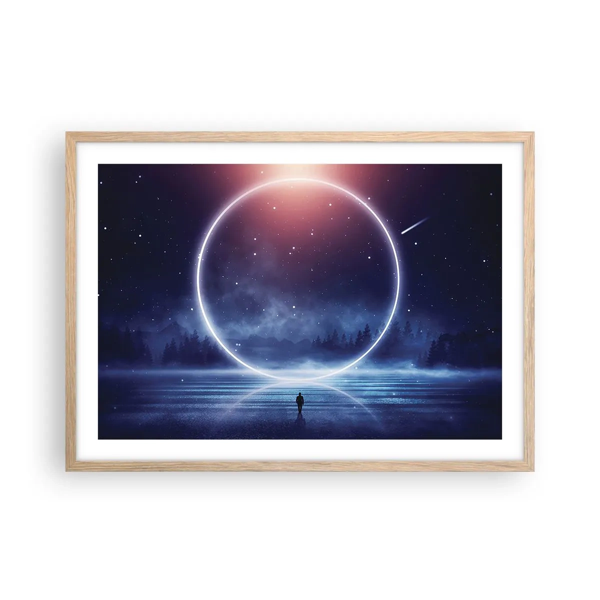 Poszter világos tölgy keretben - Már itt vannak... - 70x50 cm