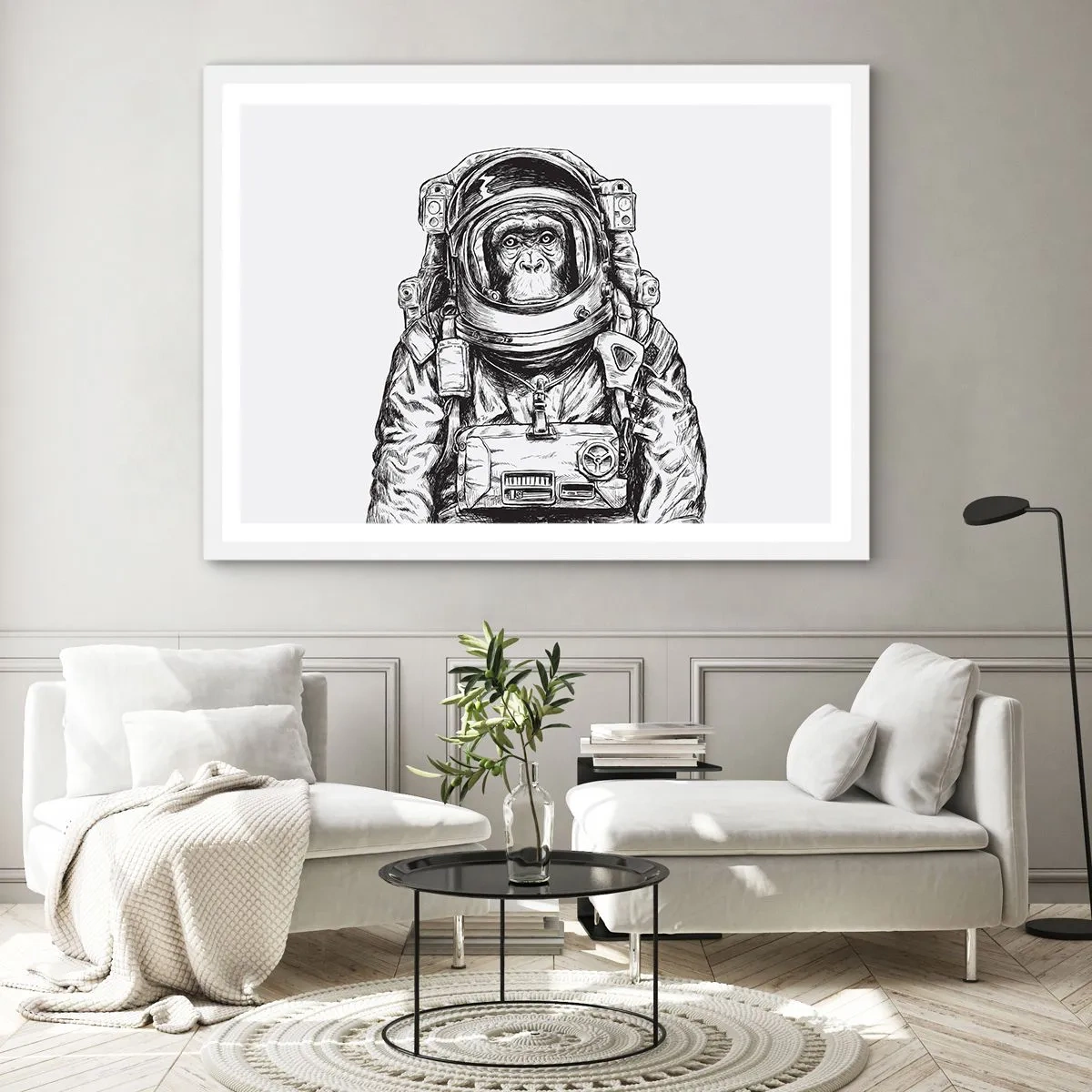 Poszter fekete keretben - Alternatív evolúció - 70x50 cm