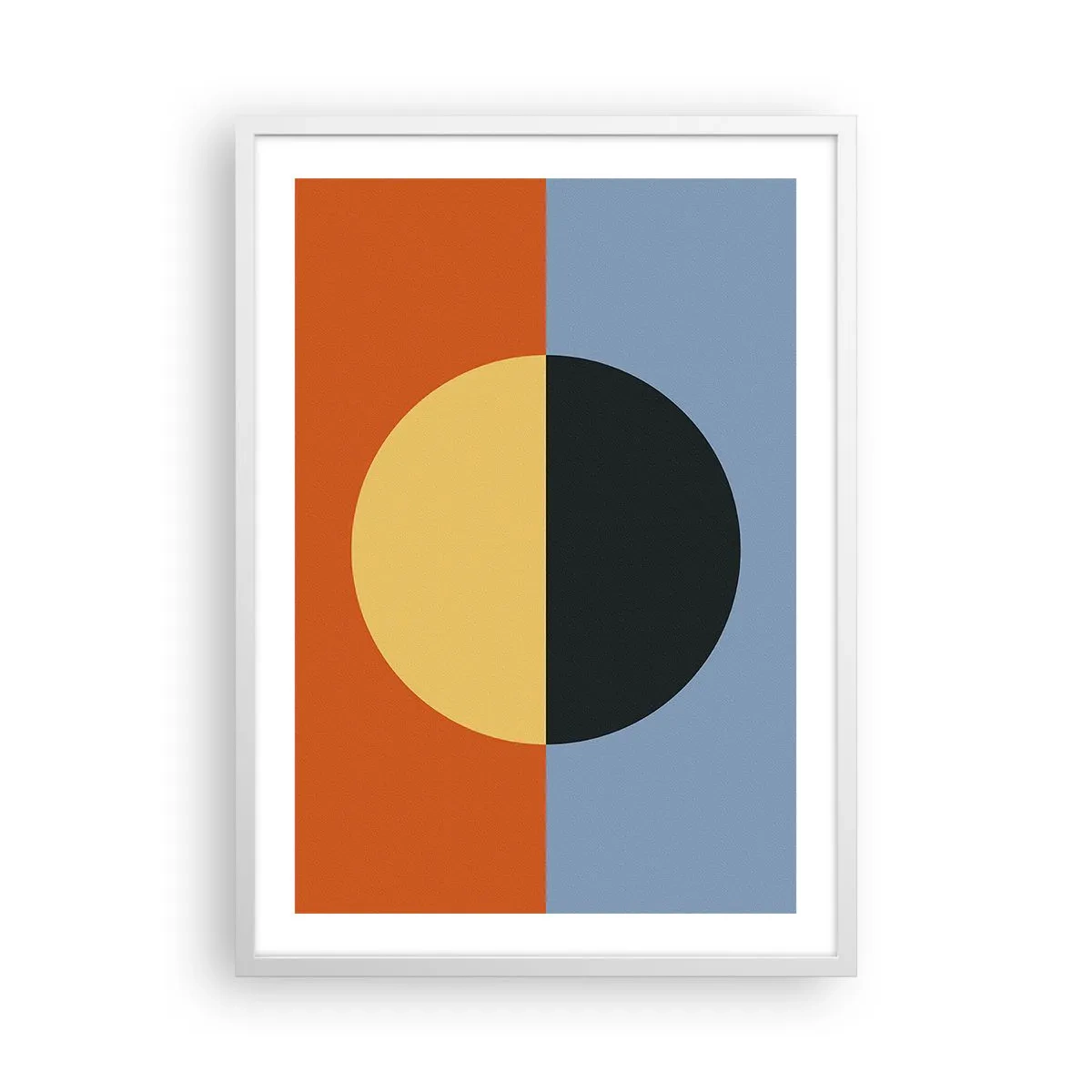 Poszter fekete keretben - A meleg és a hideg kompozíciója - 50x70 cm
