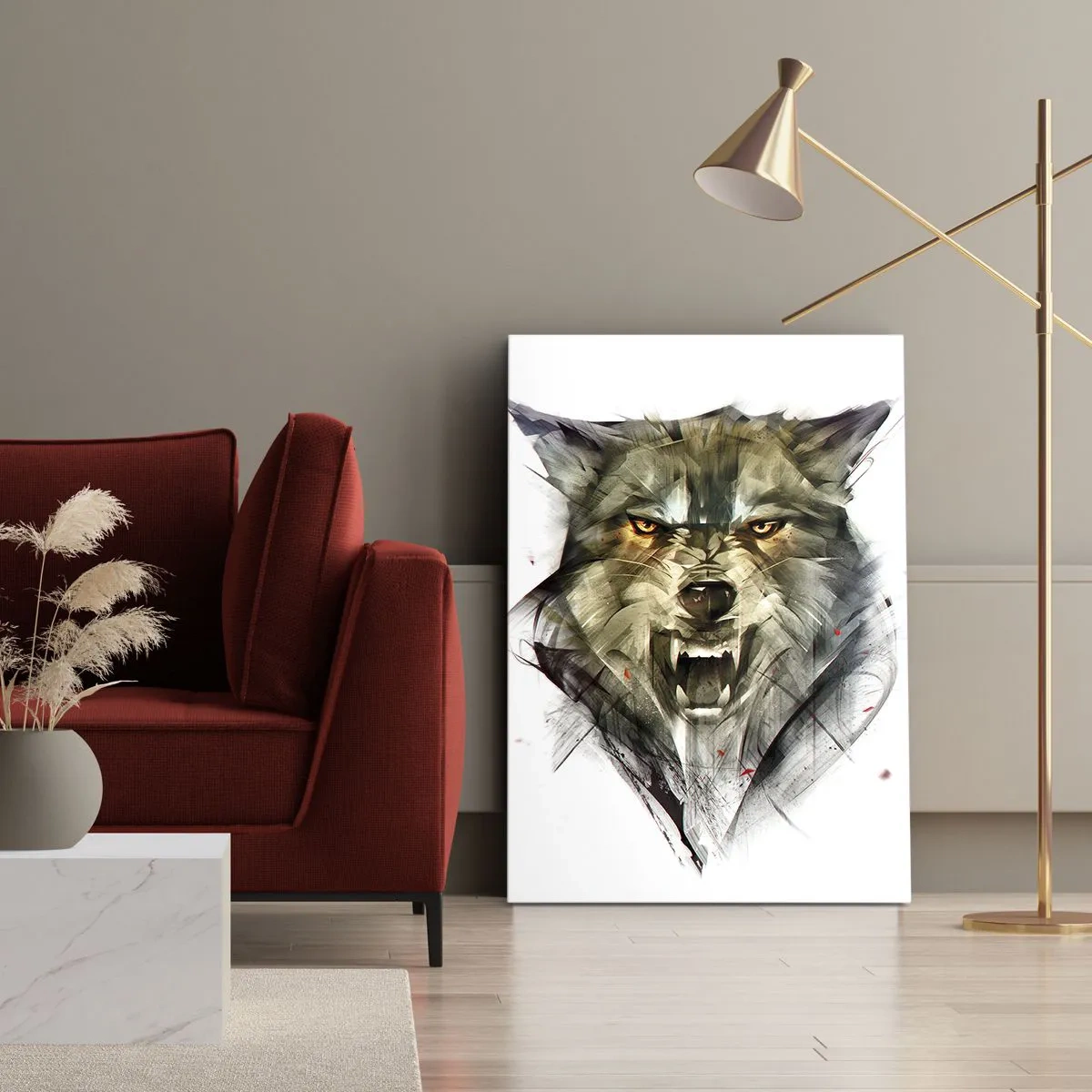 Vászonkép - Egy lépést sem! - 45x80 cm
