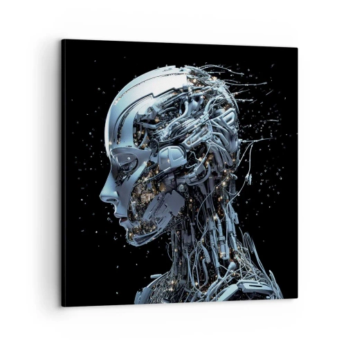 Vászonkép - A technológia egy nő - 60x60 cm