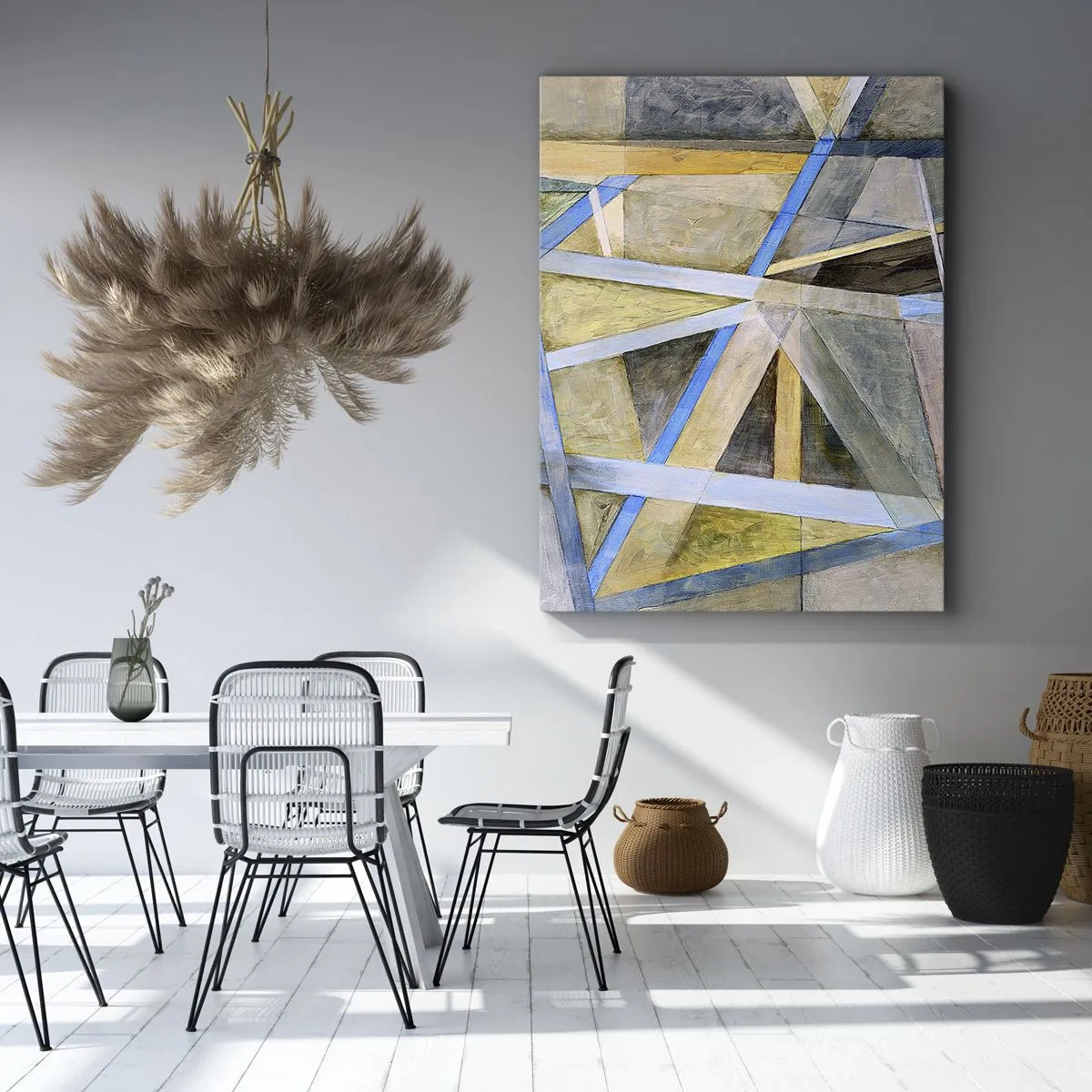 Vászonkép - Egyenesen vagy átlósan? - 50x70 cm