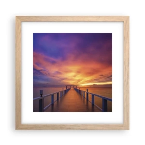 Poszter világos tölgy keretben - Vég nélkül - 30x30 cm