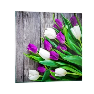 Üveg kép - Egy tavaszi ünnep napján - 50x50 cm