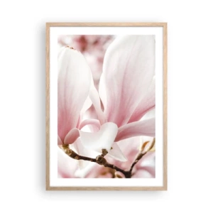 Poszter világos tölgy keretben - Határtalan gyengédség - 50x70 cm