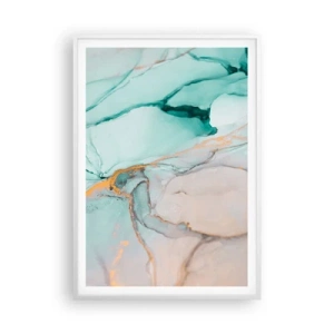 Poszter fekete keretben - Formák és színek tánca - 70x100 cm