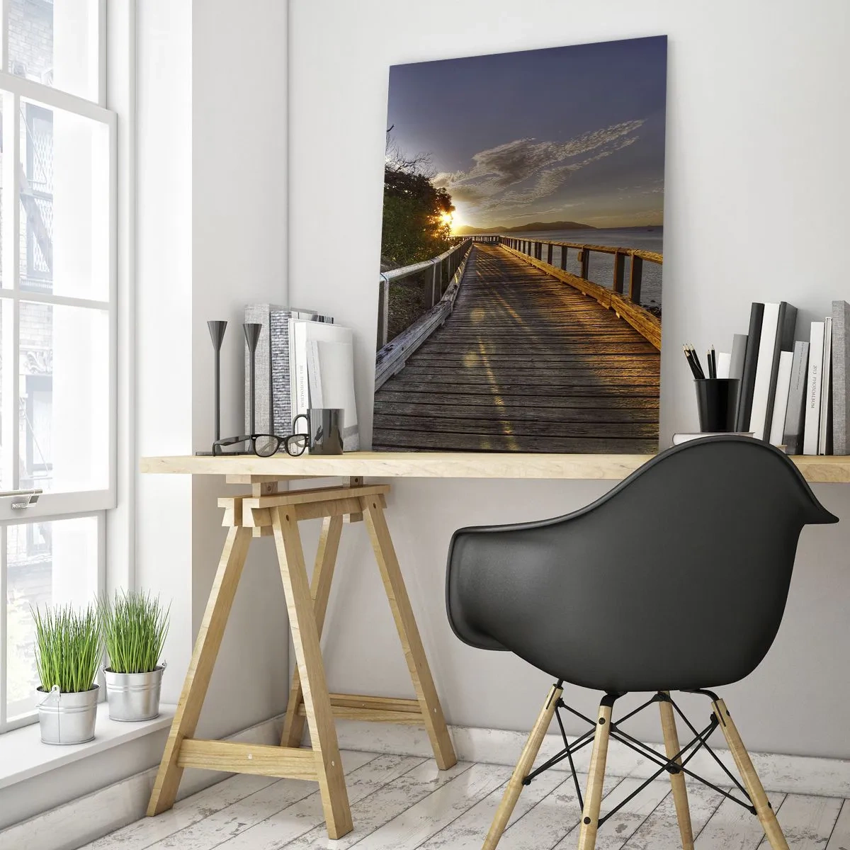 Üveg kép - Menj, menj a nap felé - 80x120 cm