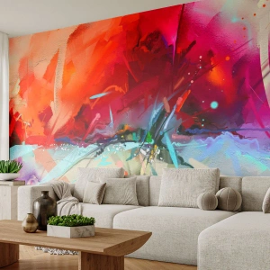 Fotótapéta Premium Sand - Fények és színek robbanása - Absztrakció, Darab, Akril - 350x256 cm
