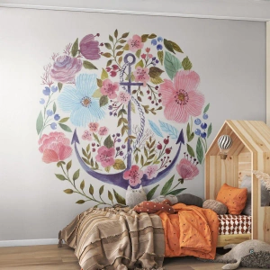 Öntapadós Fotótapéta Deluxe Sticker - Egy tengerész jó éjszakai alvása - Horgony, Boho, Tengerpart - 100x70 cm