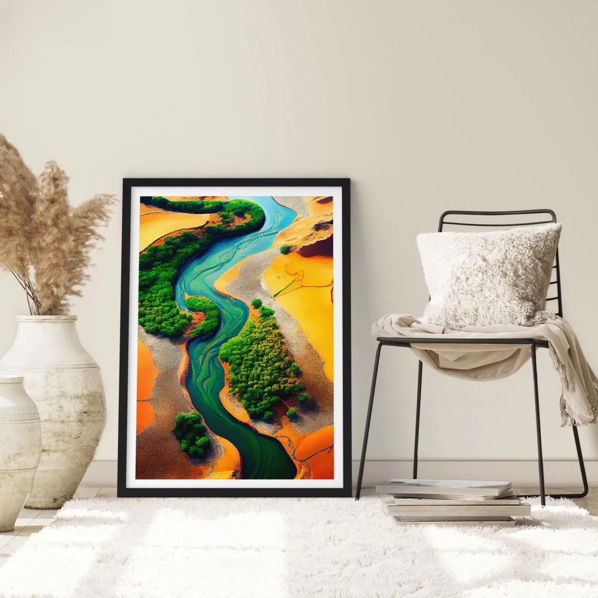 Poszter fehér keretben - Életetadó folyó - 40x50 cm