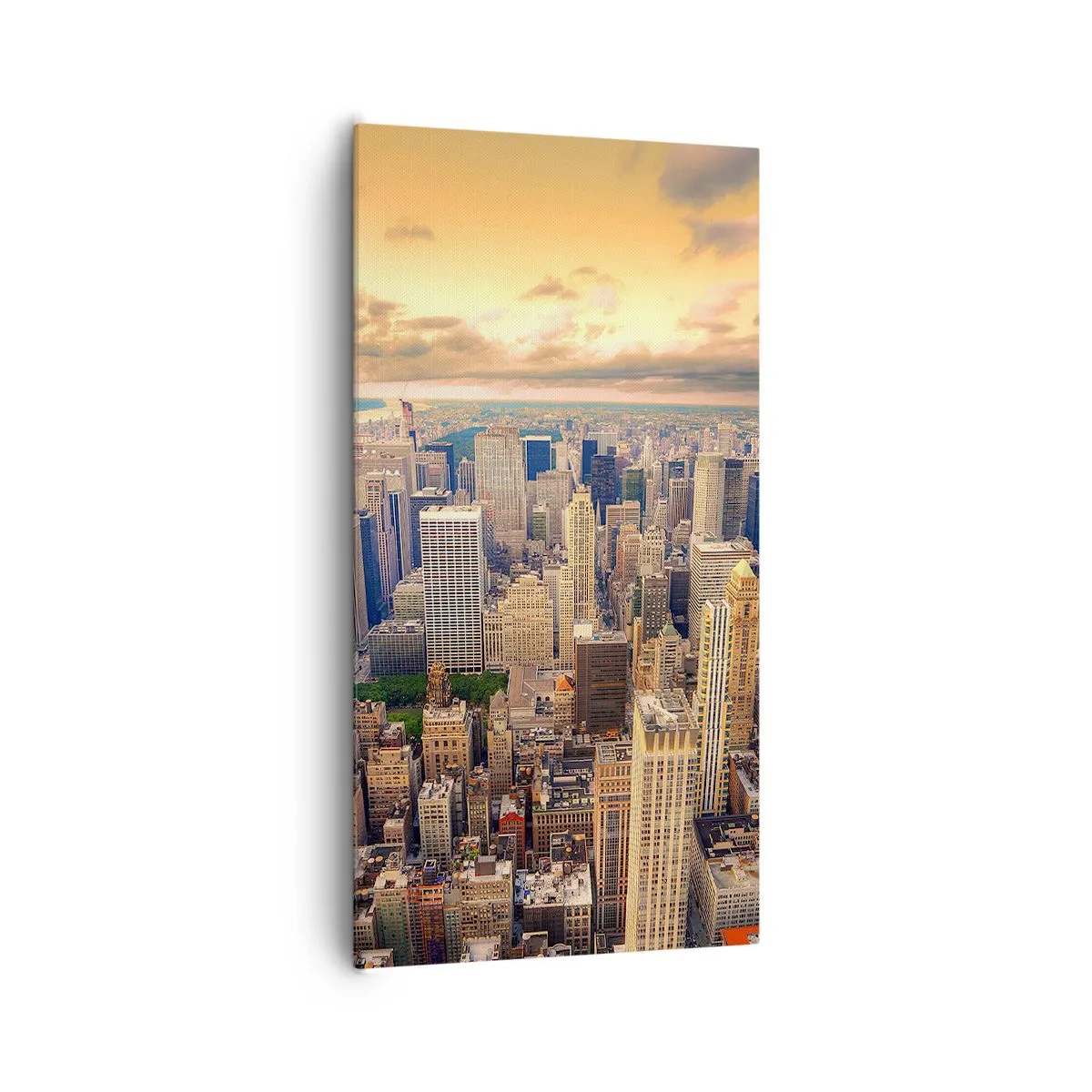 Vászonkép - Aranyozott metropolisz - 65x120 cm