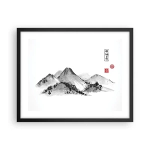 Poszter fehér keretben - Messze a távoltól - 50x40 cm