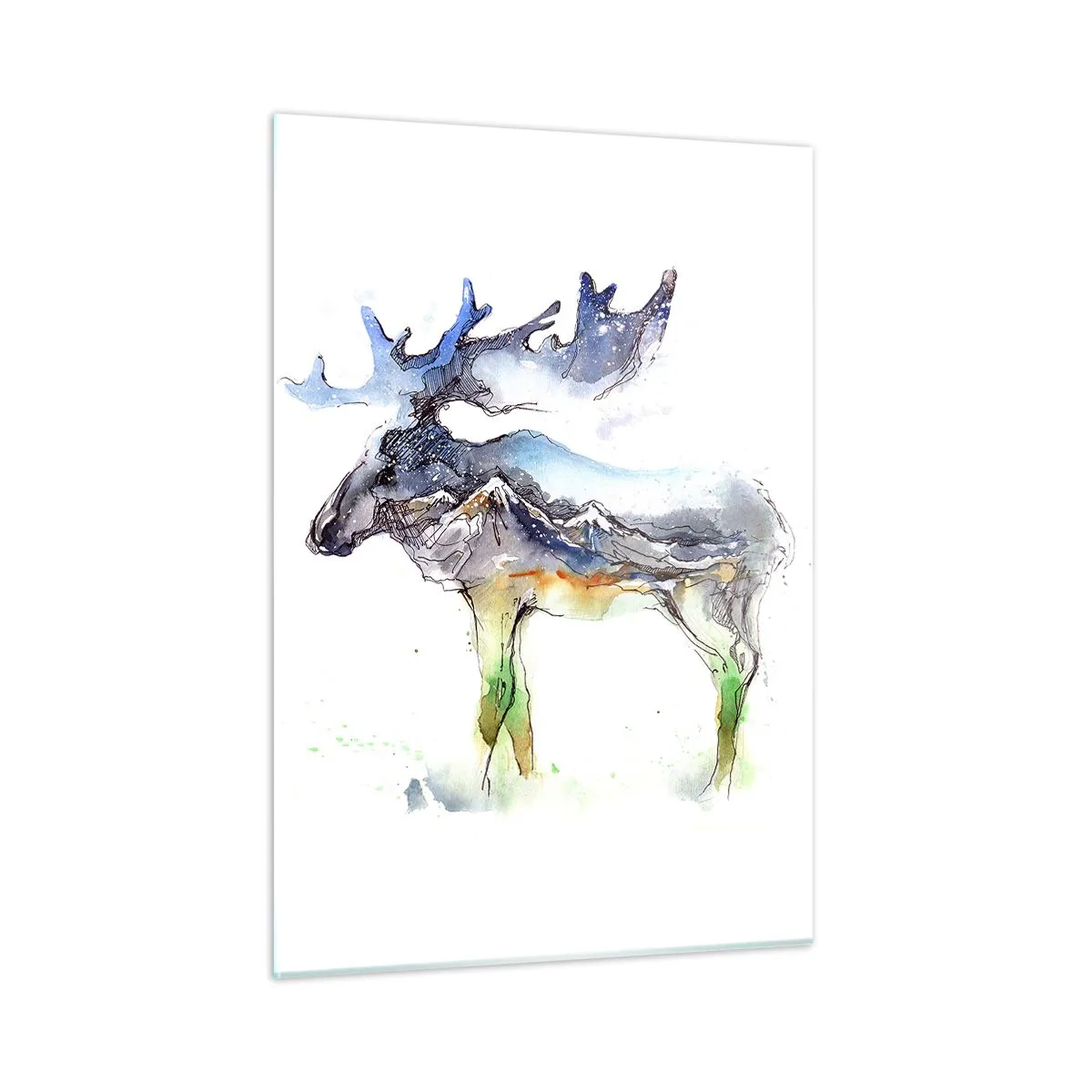 Üveg kép - Egy téli mese hőse - 50x70 cm