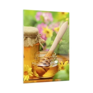 Üveg kép - Édes és virágos - 50x70 cm