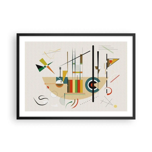 Poszter fehér keretben - És nevet a világ - 70x50 cm