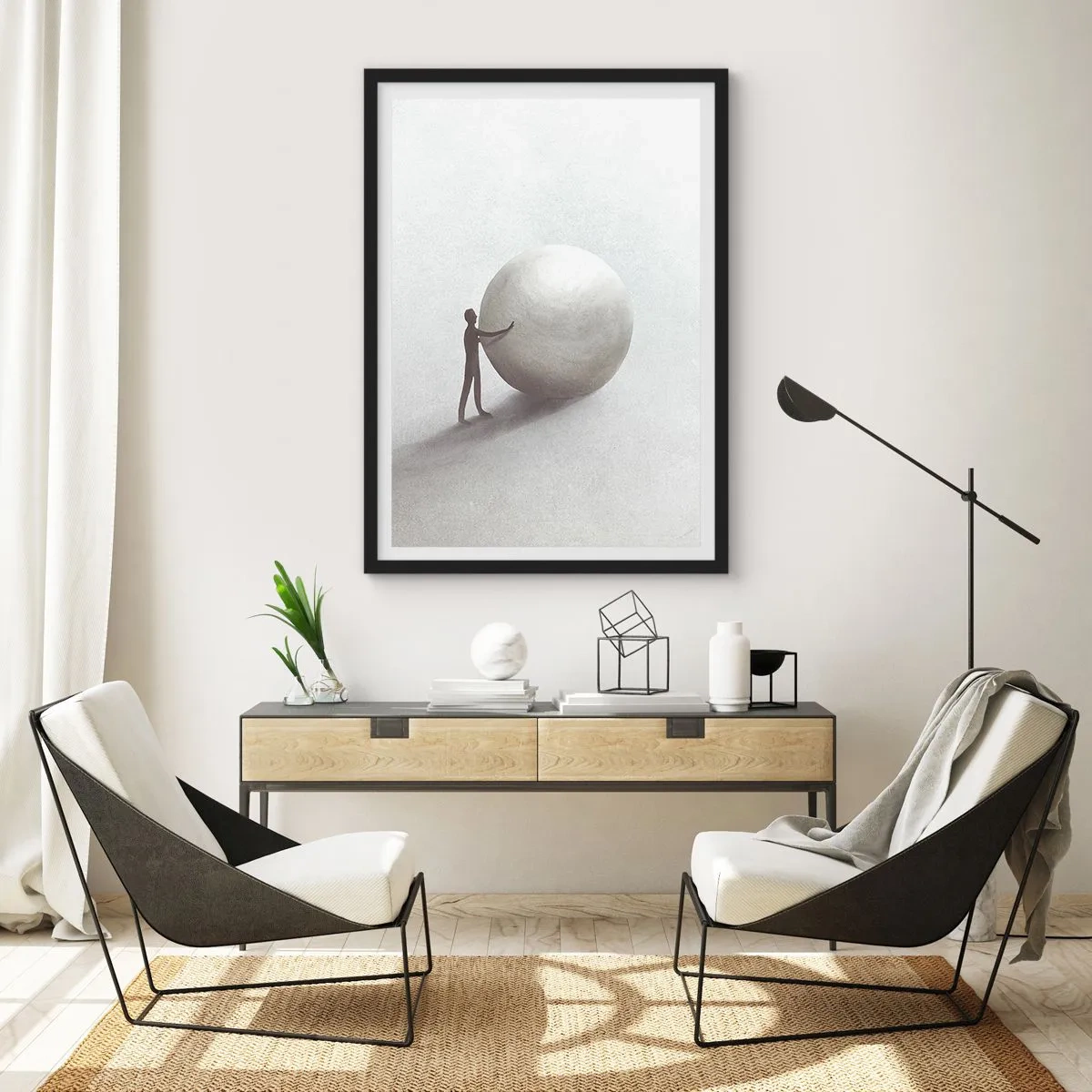 Poszter fehér keretben - Az élet játéka - 70x100 cm